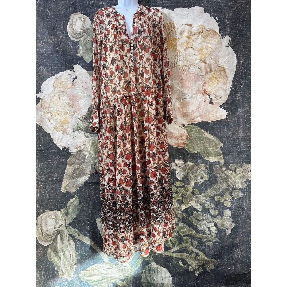 New Free People See It Through Dress in Tea Combo Size Small - Picture 4 of 10